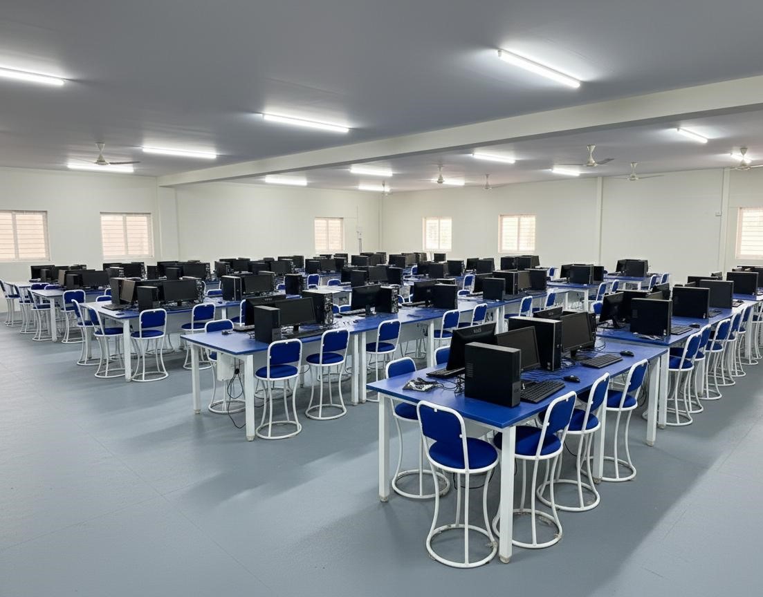 Computer Science Lab at Nagachethana PU College Yelahanka
