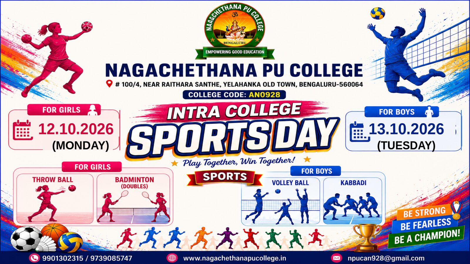 SPORTS DAY - Nagachethana PU College